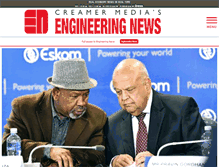 Tablet Screenshot of engineeringnews.co.za